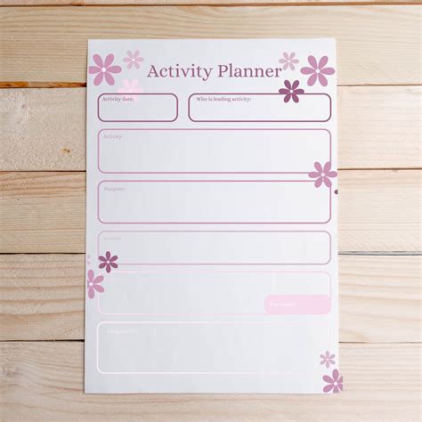 Activity Planner Printable, Event Planner Printable, Kid Activity ...