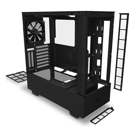 Nzxt H710 Mid Tower Gaming Pc Case Black Redtech Computers