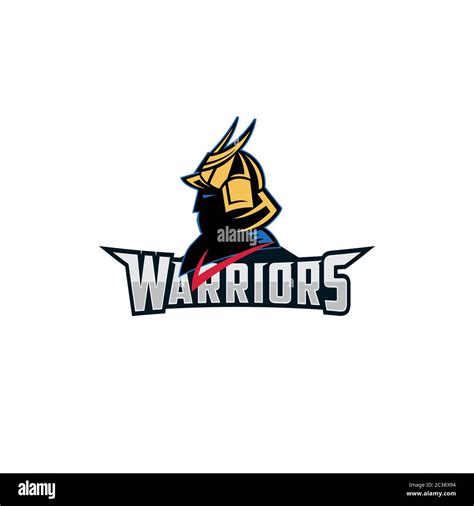 The Warrior Mascot Logo Vector Cartoon Warrior Logo Illustration Stock