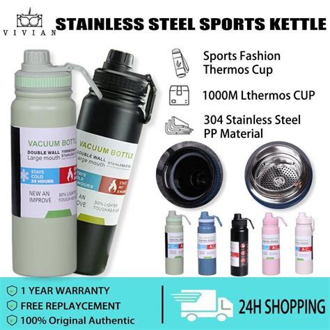 Stainless Steel Thermos Flask Tumbler Double Wall Hot Cold Vacuum Flask Sport Tumbler ML