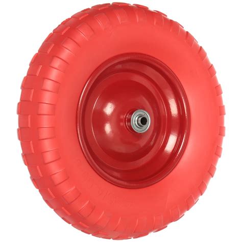 Колесо для тачки полиуретан PU, 4.80/4.00-80, втулка D12 мм - купить ...