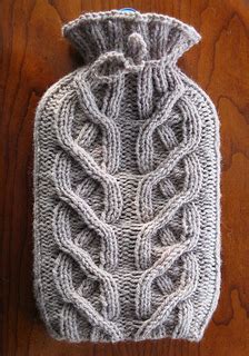 Ravelry Cabled Hot Water Bottle Cosy Pattern By Alexis Layton