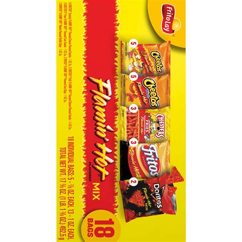 Frito Lay Snack Mix Flamin Hot Flavored 18 Ct Delivery Or Pickup Near Me Instacart