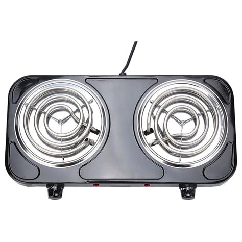 Witspace Hot Plate W Portable Electric Double Coil Burner With Dual Control Level