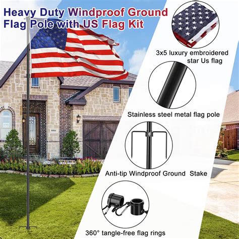 Snapklik Ground Flag Pole Kit