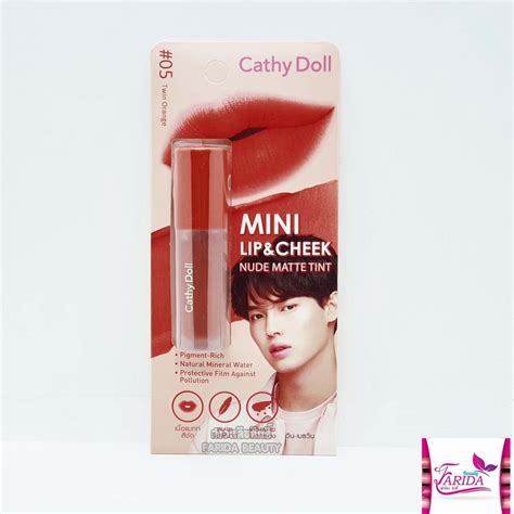 โปรคาสง บาท Cathy Doll Mini Lip Cheek Nude Matte Tint g ลป เคทดอล มนลป แอนด ชค