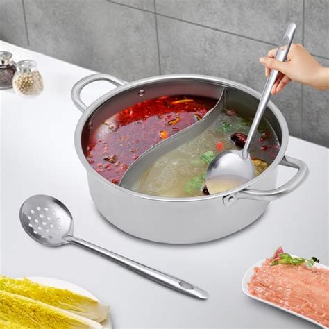 cm Hot Pot Edelstahl Suppentopf Shabu Heißer Topf mit Glas Deckel EU eBay de