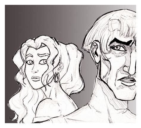 Frollo And Esmeralda By Howlingmojo On Deviantart