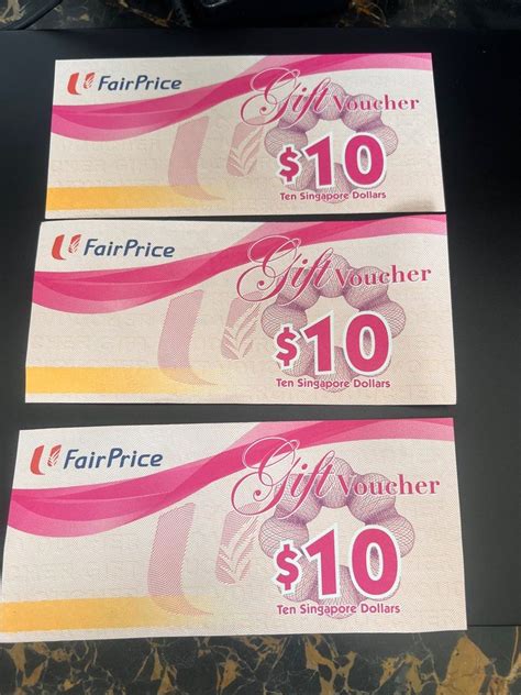 Ntuc Fairprice Voucher Valid Til December Tickets Vouchers