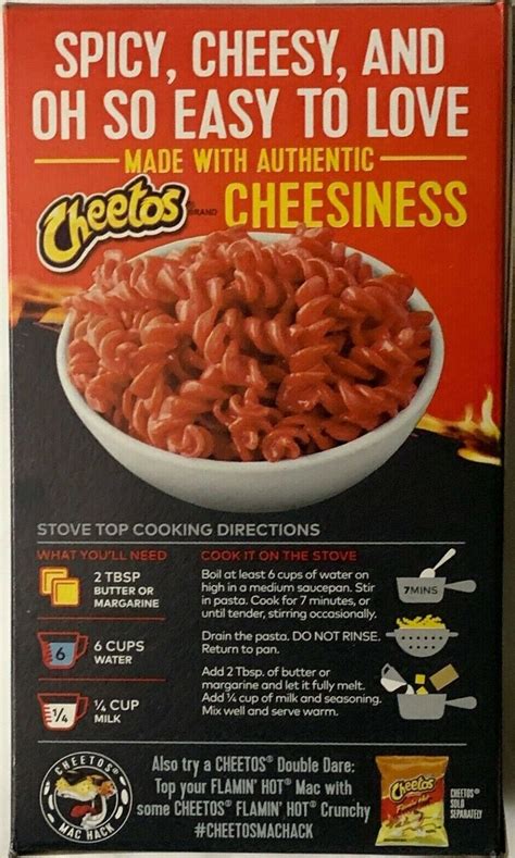 Cheetos Mac N Cheese Cheesy Flaming Hot