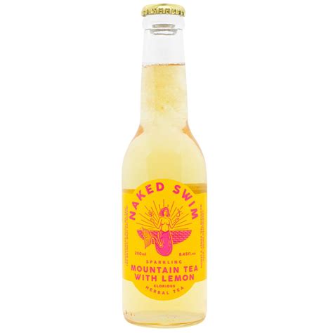 газований холодний чай з медом та лимоном Naked swim л