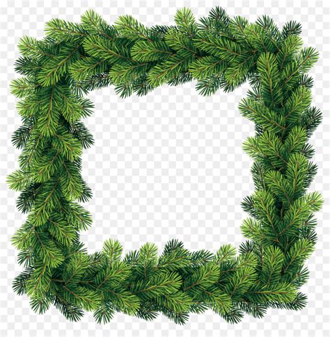 Christmas Tree Pine Clip Art Transparent Pine Border Frame Png Clip