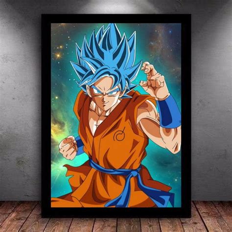 Quadro Decorativo Goku Blue Dragon Ball No Elo7 Decora Geek 187D06A