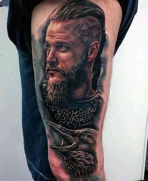 60 Ragnar Lothbrok Tattoo Designs For Men Vikings Ink Ideas