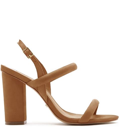 Sand Lia Nobuck Salto Bloco Tiras Nude Arezzo