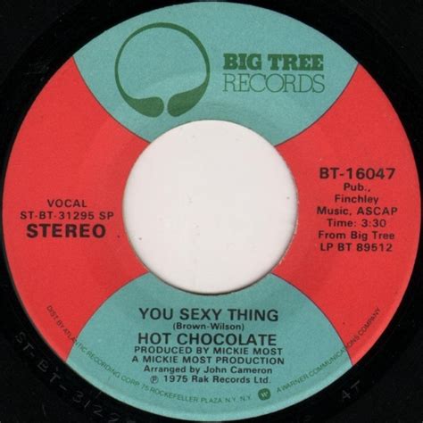 Hot Chocolate You Sexy Thing 1975 Vinyl Discogs