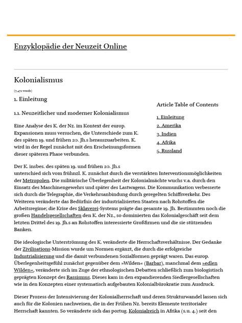 Kolonialismus Pdf