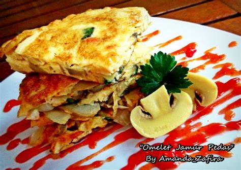 Resep Omelet Jamur Pedas Oleh Amanda Garden To Table Cookpad