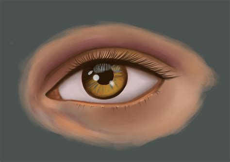 Digital Painting Humen Eye