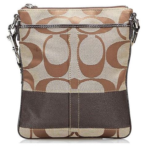 Coach Signature Canvas Crossbody Bag Beige Cloth Ref752713 Joli Closet