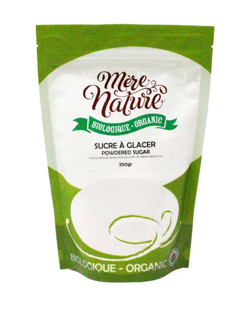 Sucre à Glacer Biologique MÈRE NATURE Aliments Merci