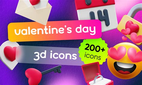 Valentine S Day 3d Icons Free Figma