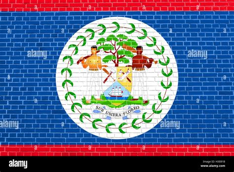 Bandera oficial nacional de Belice Símbolo patriótico banner