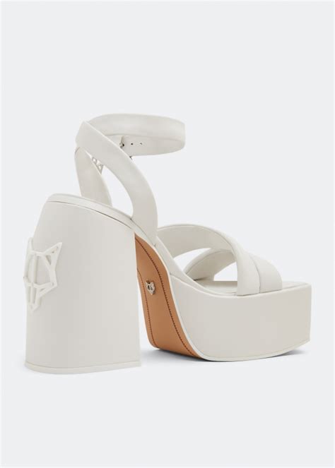 Naked Wolfe Jingle Platform Sandals For Women White In UAE Level Shoes