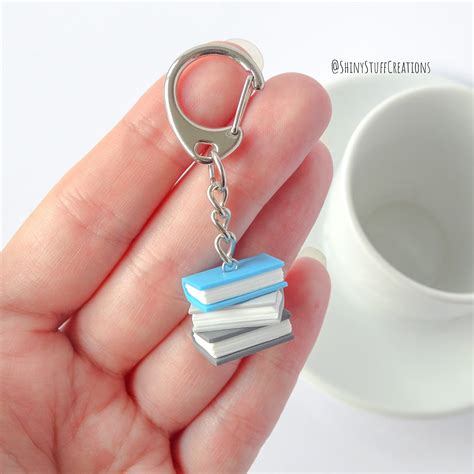 Subtle Demiboy Pride Flag Keychain Stacked Books LGBTQ Community Flag Gifts Queer Gay Bi Pride