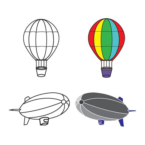 Hot Air Balloon Icon 46581429 Vector Art At Vecteezy