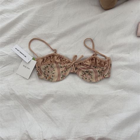 With Jean Bikini Top RRP Brand New With Tags Depop