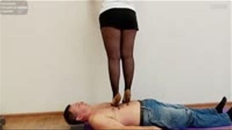 Moscow Multitrampling Contest Part Under BBW In Sharp Heels