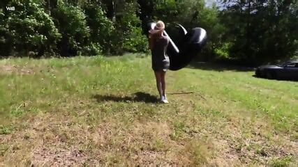 Blonde Swan Pool Float