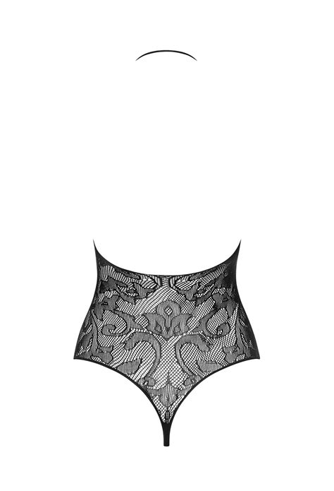 Schwarzer Netzbody Onesize Catsuits Bodys Club Hot Fashion Odretto Highheels