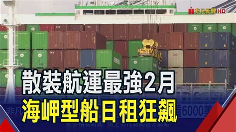 散裝航運最強2月海岬型船日租金飆15年新高 紅海問題無解北美線5月換約恐陷價格拉鋸｜非凡財經新聞｜20240226 Youtube