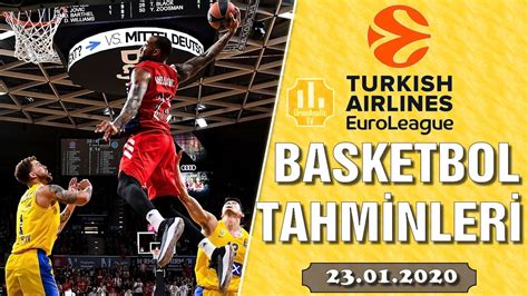 23 OCAK PERŞEMBE EUROLEAGUE BASKETBOL İDDAA TAHMİNLERİ BANKO KUPON