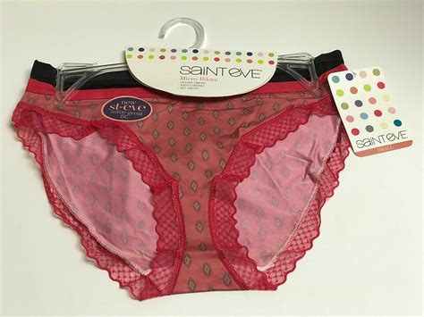 St Eve Micro Bikini Panties Nylon Spandex Pk Diamond Black U Pick Size EBay