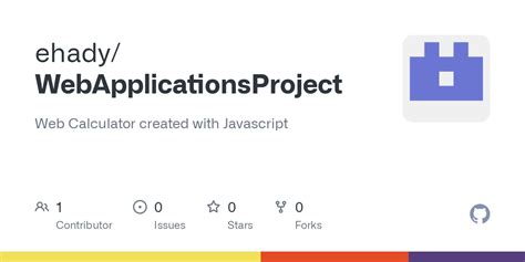 github ehadywebapplicationsproject web calculator created