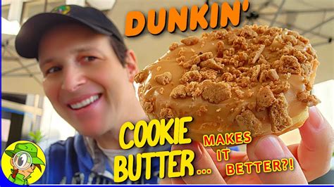 Dunkin ® Cookie Butter Donut Review 🍩🍪🧈 Cookie Butter Makes It Better 🤔 Peep This Out 🕵️‍♂️