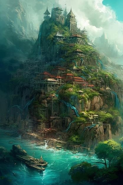 Premium Ai Image The Mountain Of The Sea