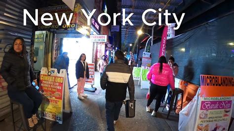 New York City Walking Tour K Red Light District At Night