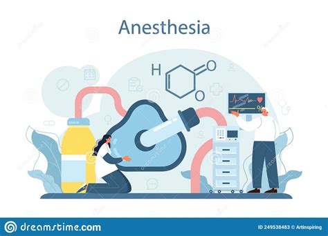 Anesthesiologist. Doctor Wearing Medical Mask And Uniform Vector ...