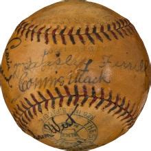 American League All Star Team Signed Baseball Including Babe Ruth