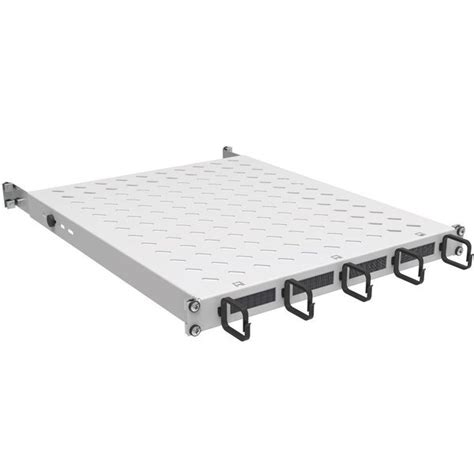 Полка с кольцами и щётками регул. ZPAS 19" 1U глуб. 450-550 мм груз ...