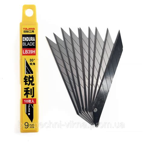Лезвия Сегментные TAJIMA 9 Мм LB39H Серые Угол Наклона 30° — Купить ...
