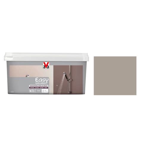 V33 Easy Hydro-Bariera Wodoodporna Farba Do Wnętrz Szary Taupe 2L kup ...