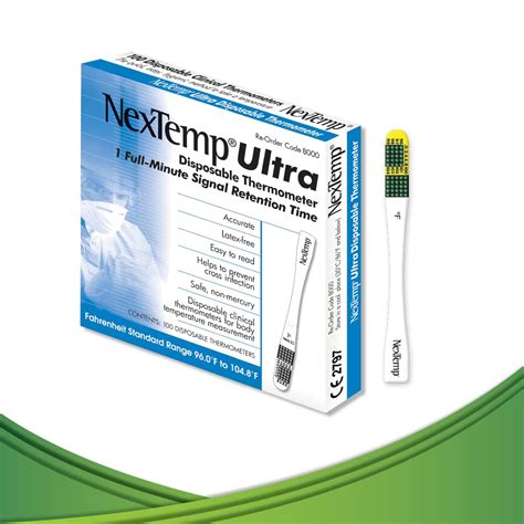 NexTemp Ultra Single-Use Thermometers 100-pack - Superior Accuracy ...