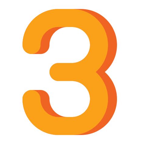 Number 3 Flaticons Flat icon