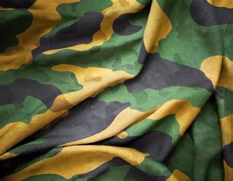 Premium Ai Image Camouflage Texture In A Military Style On Silk