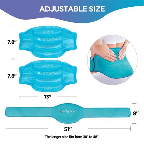 Snapklik.com : Comfytemp Ice Pack For Back Pain Relief, 2 Packs